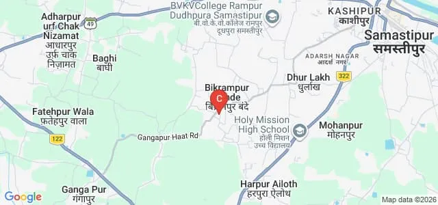 Bibi Fatma Teachers' Training College, Samastipur Map