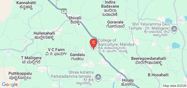 College of Agriculture, Mandya Map