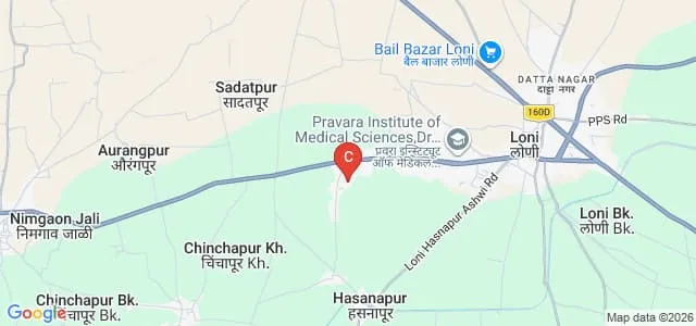 Pravara Rural College of Education, Loni Map
