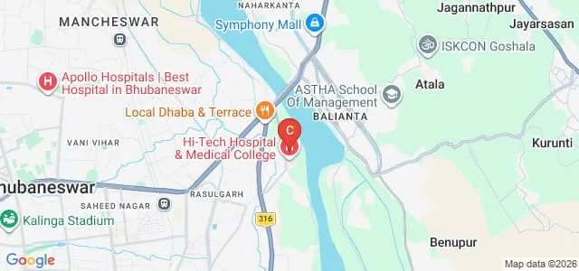 Hi-Tech College of Physiotherapy, Bhubaneswar Map