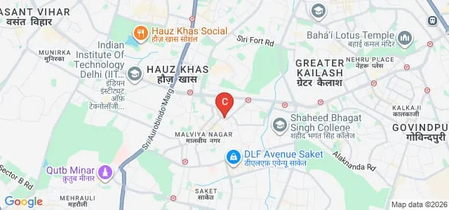 Anitoons the School of Art and Animation, Delhi Map