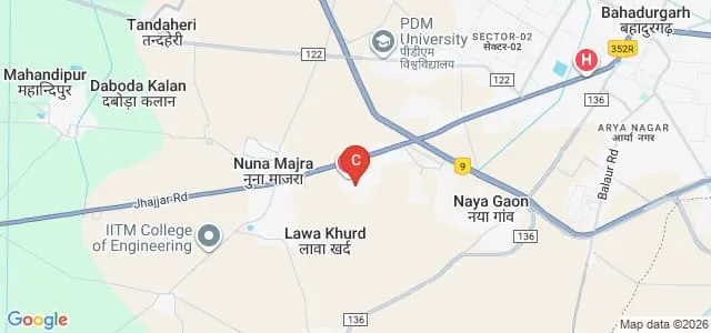 Maharaja Agrasen Nursing College, Bahadurgarh Map
