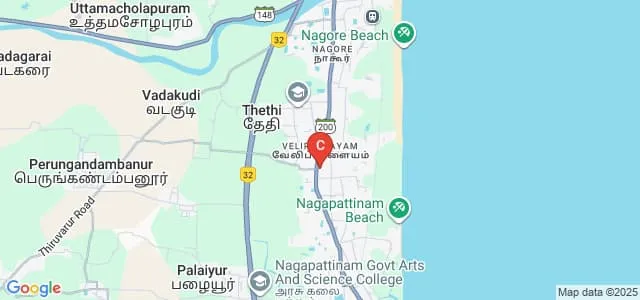 Valivalam Desikar Polytechnic College, Nagapattinam Map