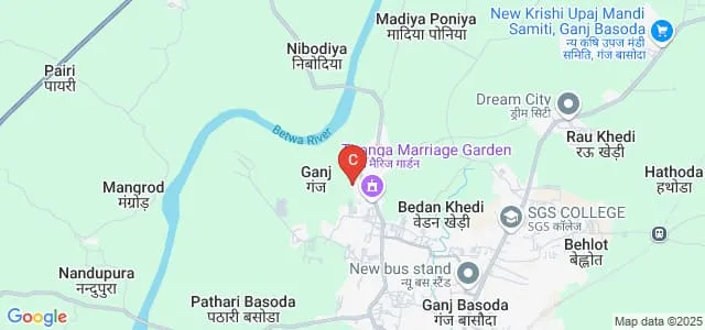 Subhadra Sharma Government Girls College, Ganj Basoda Map