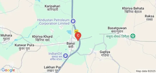 Sudarshan Degree College, Bansi Map