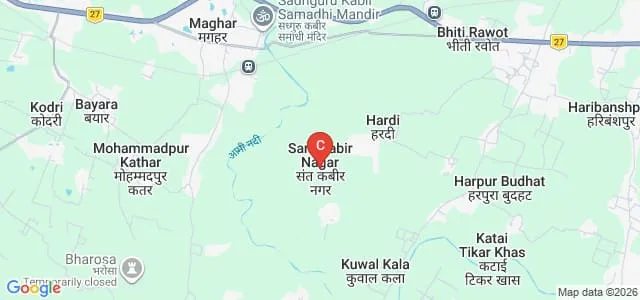 Surya College of Education, Sant Kabir Nagar Map