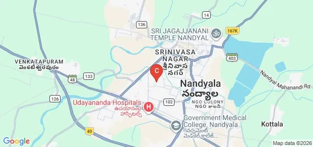 JVRRM College of Education, Nandyal Map