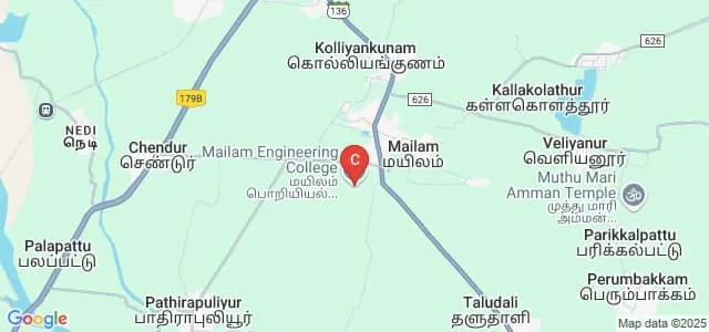 Mailam Engineering College, Villupuram Map