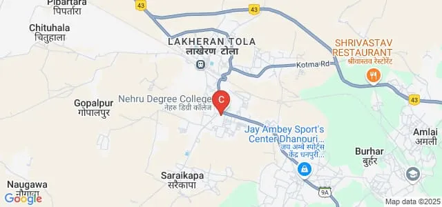 Government Nehru Degree College, Burhar Map
