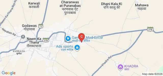Varda College of Education, Sikar Map
