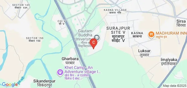 School of Law Justice and Governance, Gautam Buddha University, Greater Noida Map