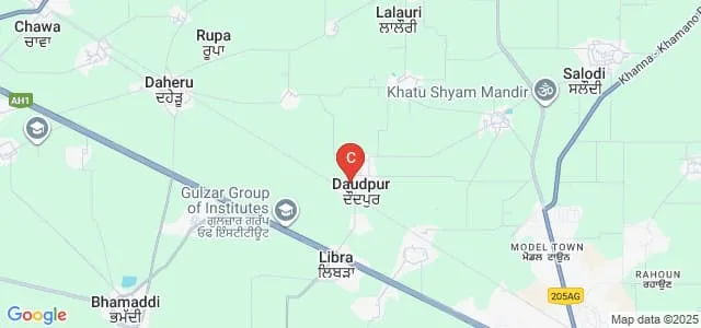 Sanjeevani College of Nursing, Ludhiana Map