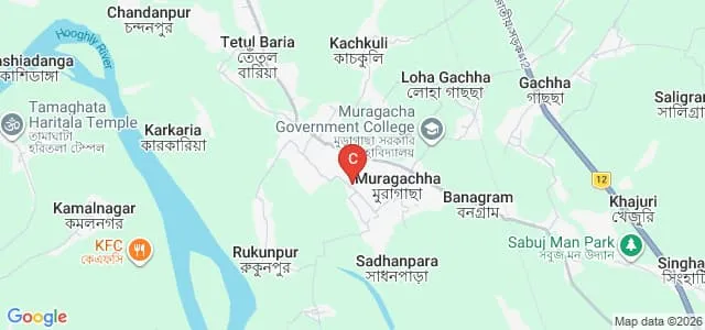 Susmita College of Education, Nadia Map