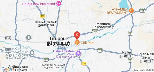 Shakthi Institute of Fashion Technology, Tiruppur Map