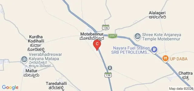 Ballary Rudrappa Education Society's College of Education, Motebennur Map