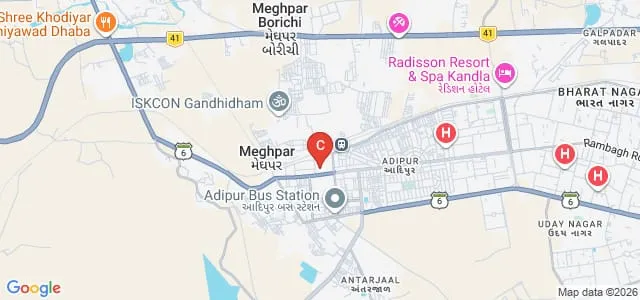 Tolani Institute of Commerce, Kachchh Map