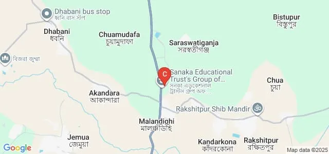 Sanaka Educational Trust's Group of Institutions, Durgapur Map