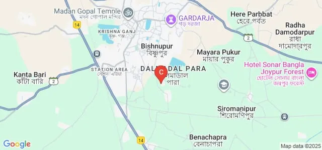 Bishnupur Public School and College of Nursing, Bishnupur Map