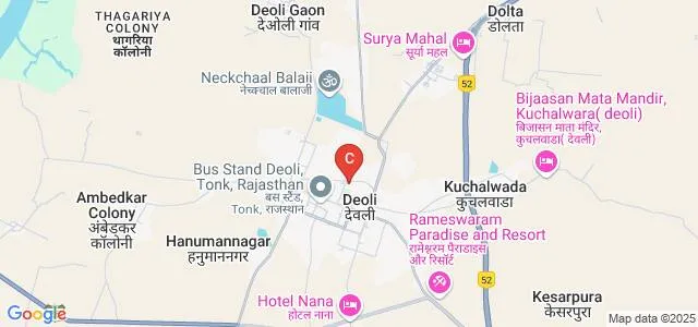 Dev Kanya PG College, Tonk Map