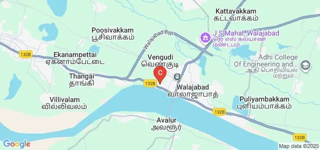 Padmasree College of Nursing, Walajabad Map