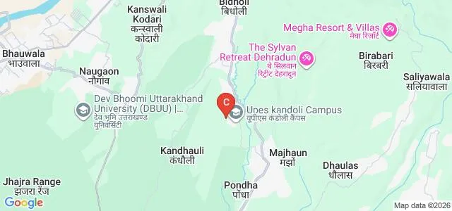School of Liberal Studies and Humanities, UPES Dehradun Map