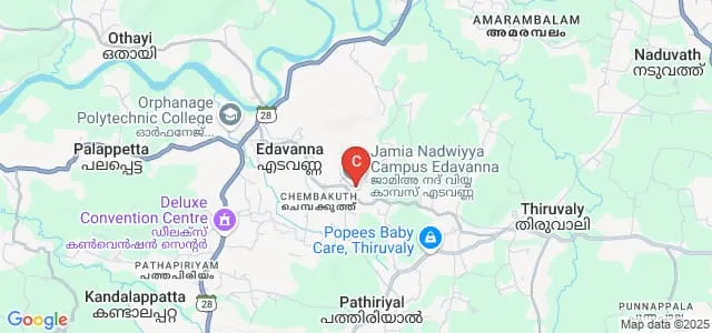 Jamia Nadwiyya, Edavanna Map