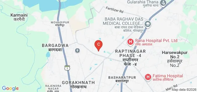 Sardar Patel Institute of Science and Technology Mahavidyalaya, Gorakhpur Map
