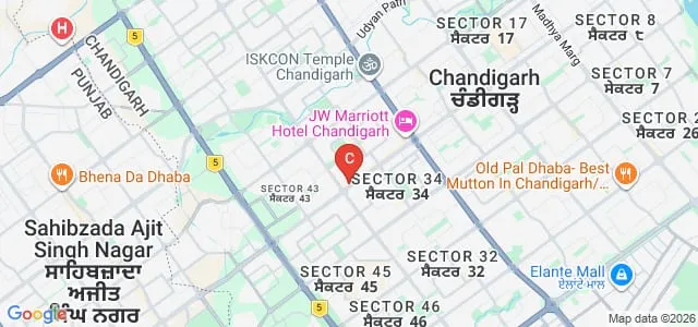 Indian Institute of Fashion and Design, Chandigarh Map