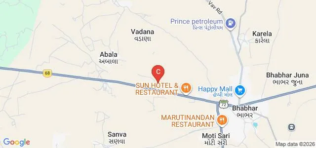 Shree Krishna Institute of Nursing, Bhabhar Map