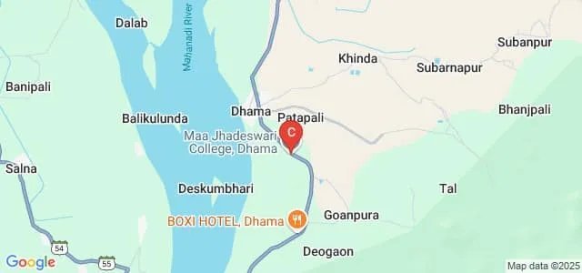 Maa Jhadeswari College, Dhama, Sambalpur Map