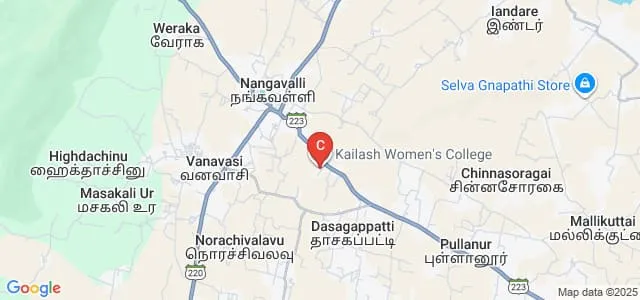 Kailash Women's College, Salem Map