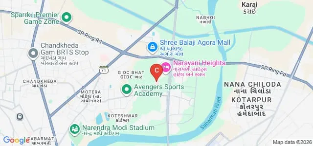 Apollo Institute of Nursing, Gandhinagar Map