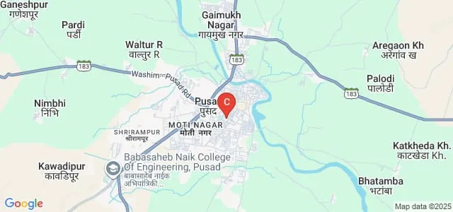 Smt Vatsalabai Naik Mahila Mahavidyalaya, Pusad Map