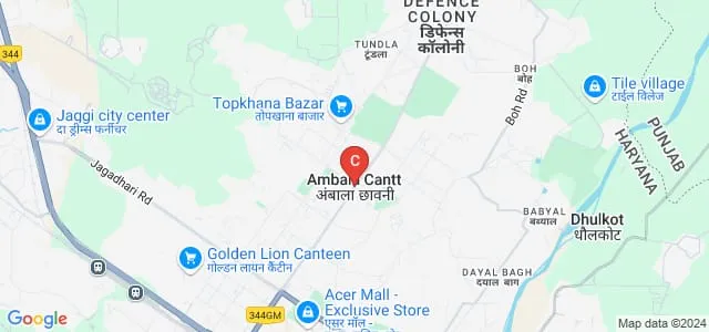 E-Max School of Engineering and Applied Research, Ambala Map