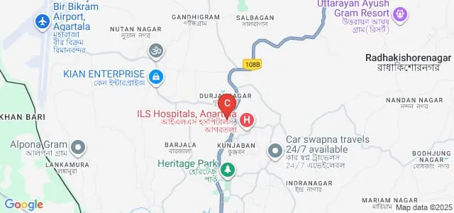 Government College of Art and Craft, Agartala Map