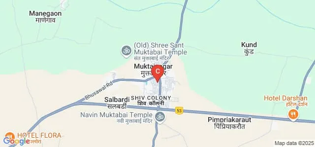 Jalgaon District Maratha Vidya Prasarak Co-Operative Society's Arts Science and Commerce College, Varangaon Map
