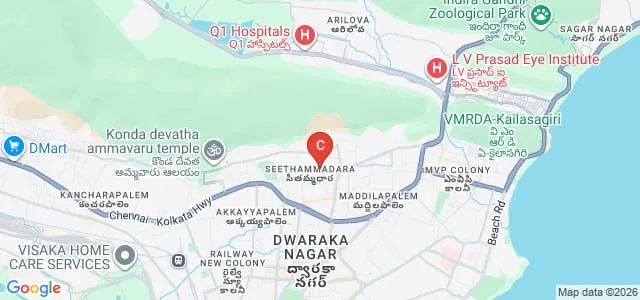 Academy of Life Sciences Nursing, Visakhapatnam Map
