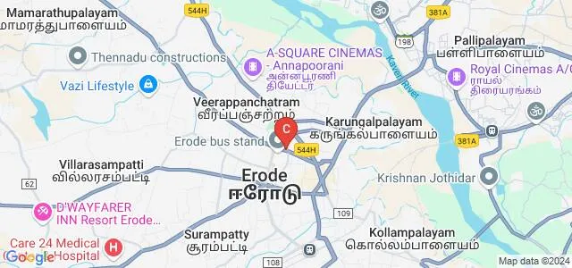 Erode Institute of Chemical Technology Polytechnic College, Avinashi Map