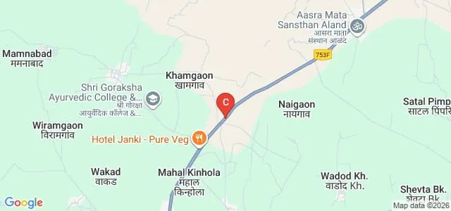 Shri Goraksha Ayurvedic Hospital and Research Center, Aurangabad Map
