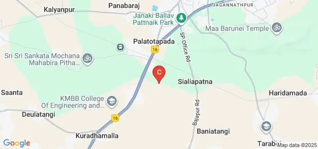 Barunei Institute of Engineering and Technology, Khurda Map