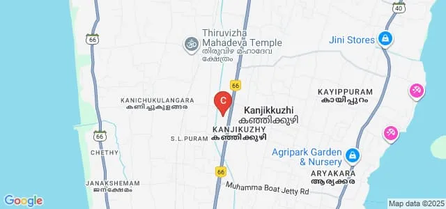 Sree Narayana College, Cherthala Map