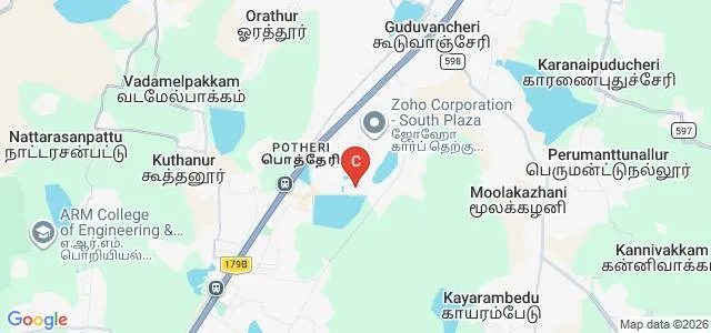 School of Public Health, SRM Institute of Science and Technology, Kattankulathur Map