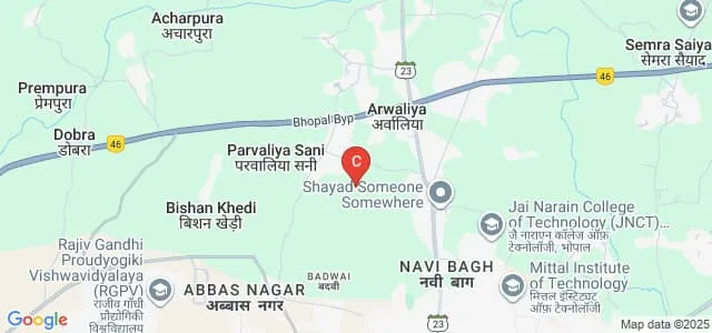 Maharishi Centre for Education Excellence, Bhopal Map