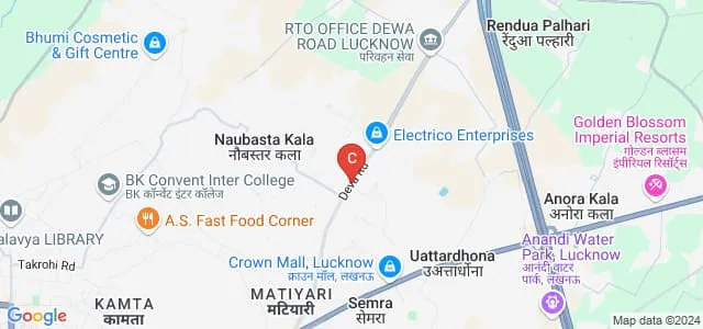 Azaz Rizvi College of Journalism and Mass Communication, Lucknow Map
