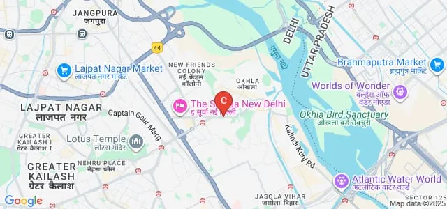 AJK Mass Communication Research Centre, New Delhi Map