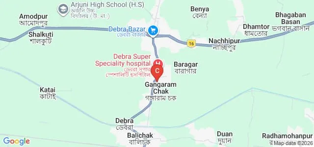 Debra Thana Sahid Kshudiram Smriti Mahavidyalaya, Debra Map