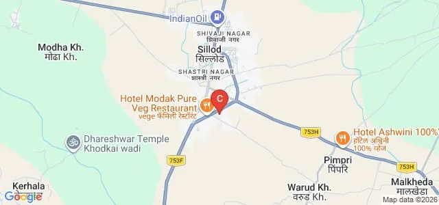 Yeshwantrao Chavan College of Arts, Commerce and Science, Sillod Map