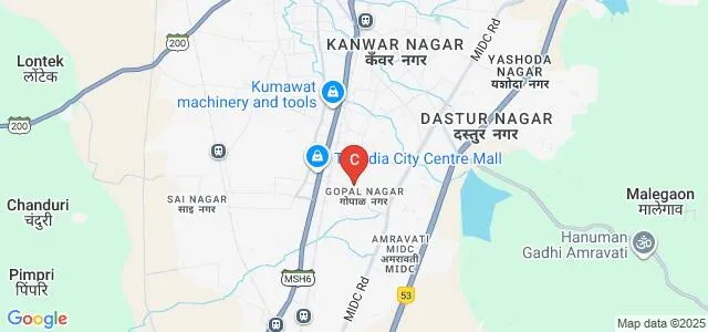 Sipna College of Engineering and Technology, Amravati Map