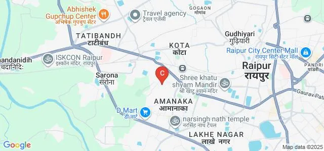 School of Studies in Law, Pt Ravishankar Shukla University, Raipur Map