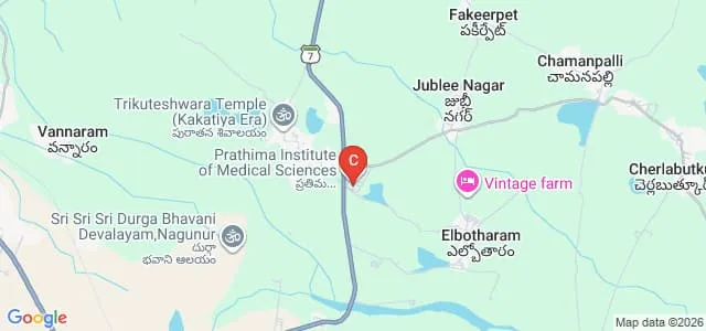 Prathima Institute of Medical Sciences, Karimnagar Map